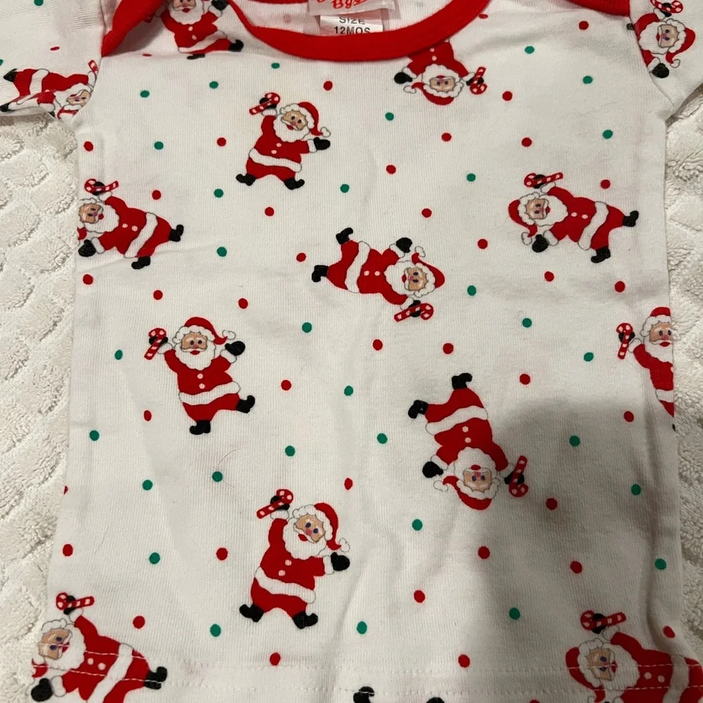 Vintage Baby B’gosh Christmas PJ Set 12 months - Picture 9 of 10